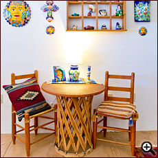 Sitting area in the Fiesta Room at Cat Mountain Lodge