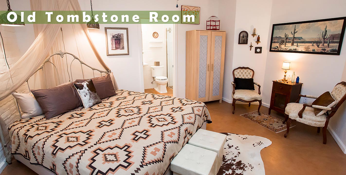 Old Tombstone Room interior at Cat Mountain Roadside Inn